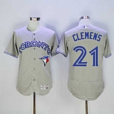 Toronto Blue Jays #21 Roger Clemens Gray 2016 Flexbase Collection Stitched Jersey,baseball caps,new era cap wholesale,wholesale hats
